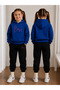 Girl's Tracksuit Set Hooded Sweatshirt Top and Bottom Set 3 Thread Threaded Winter Wear