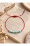 Red String Sand Beaded Adjustable Bracelet - 2