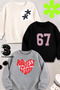 Mixed Printed Girls' Cotton 3-Piece Setsweatshirt - 3