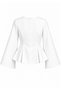 Skirt with Flywheel Detail Modal Fabric Spanish Sleeve Trend Blouse - 2