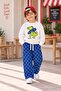Cute Dinosaur Patterned Children's Suit - Ages 2/8 - 31921 - 7