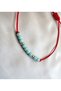 Red String Sand Beaded Adjustable Bracelet - 3