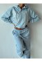 Women's 3-Thread Embroidery Detailed Premium 2-Piece Tracksuit Set - 2