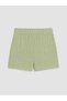 Lcw Kids Ecru Ruffled Floral Girls Shorts Set Long Sleeve - 8
