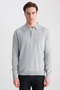 Ds Damat Regular Fit Gray Melange Sweater