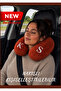 Letter Embroidered Neck Support Pillow Neck Pillow