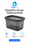 Rectangular Food Storage Container 1350 ml Black 16 × 11.5 × 11 cm
