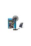 Solar Powered Standing Fan with Solar Panel and Remote Control 45W