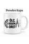 Measure and Think Written Porcelain Mug 300 ml – Gift for Engineer and Technician, Coffee Tea Cup with Technical Drawing Design - 8
