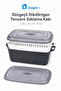 Rectangular Storage Container with Strainer Black 5 L 34 × 21.5 × 13 cm