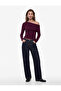 Viscose Blended Long Sleeve Off-Shoulder Blouse