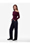 Viscose Blended Long Sleeve Off-Shoulder Blouse - 2