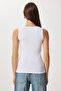 2-Piece Ribbed Thick Strap Knitted Undershirt Lhj0002 Mink White - 6