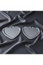 Heart Chrome Mirror Presentation Tray 24X23 cm |   Söz Nişan Coffee Tray