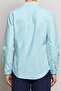 Mens Blue Classic Fit Garment Dyed Oxford Shirt - 2