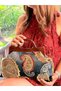 Cassiel - Wooden Scholar Fabric Portfolio Bag, Clutch, Handbag - 8