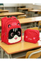 3-Piece Orthopedic School Bag Set, Backpack, Lunch Box, Pen Holder, Cute Animal Figures