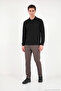 Cotton Buttoned Polo Collar Sweatshirt Men's Polo Collar Sweat 5905838 - 2