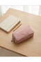 Crinkle Fabric Double Compartment Pen Holder - 2
