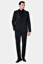 Slim Fit Black Crepe Pattern Tuxedo Suit - 4