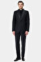 Ds Damat Regular Fit Black Dobby Tuxedo Suit
