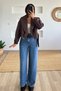 Brown Shawl Collar Crop Trench Coat - 6
