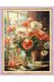 5D Diamond Bead Bonding Stone Embroidery Mosaic Tapestry "Poppies" 50X40 cm