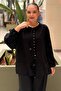 Open Collar Buttoned Shirt
