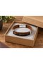 Cardeno Tancontrast Light Brown Leather Men's Bracelet - Brown and Black Weave - 2