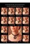Genuine Leather Choker Zodiac Sign Necklace - 6