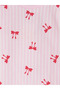 Pink Patterned Girls' Pajama Bottoms - 3