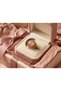 Bronze Women's Ring Authentic Copper Jewelry Pink Cat's Eye Stone Moon and Sun Front Adjustable Vintage - 3