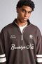 Nba Brooklyn Nets Half Zipper Stand Collar Oversize Sweatshirt H9639Ax26Au - 4