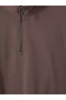Özmarka New Season Plum High Collar Men's Thick Sweatshirt - 6