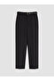Black Women's Trousers with Belt