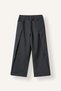 100% Cotton Wide Leg Lace-Up Waist Fold Detailed Gabardine Trousers for Girls I5833A826Wn