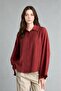 Relaxed Fit Textured Striped Long Sleeve Tunic H7503Ax26Au
