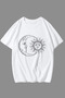 Unisex Stylish Comfortable Oversize Cotton Crew Neck T-Shirt with Special Design Code 38212