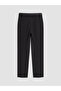 Black Women's Trousers with Belt - 3