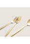 Belina 18 Piece Dinner Fork Spoon Knife Set Shiny Gold - 3
