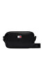 Women's Black Shoulder Bag with Brand Logo, Suitable for Daily Use