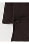 Özmarka New Season Brown Crew Neck Women's Sweatshirt Tunic - 7