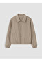 Ozmarka New Season Beige Shirt Collar Men's Jacket