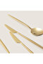 Belina 18 Piece Dinner Fork Spoon Knife Set Shiny Gold - 5