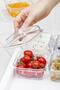 Acrylic White 6-Piece Breakfast Set with Lid & Storage Container (Not Glass) - 3