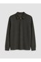 Vizyon New Season Khaki Polo Collar Men's T-Shirt