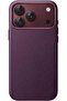 URBANNX Vegan Leather Magnetic Case for iPhone 18 Pro Max, Dark Cherry Compatible with MagSafe,