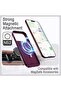 URBANNX Vegan Leather Magnetic Case for iPhone 18 Pro Max, Dark Cherry Compatible with MagSafe, - 5