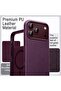 URBANNX Vegan Leather Magnetic Case for iPhone 18 Pro Max, Dark Cherry Compatible with MagSafe, - 3
