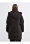 Two Mt Shop Quality Xside Brown Plain Loose & Baggy Women's Puffer Coat - 5